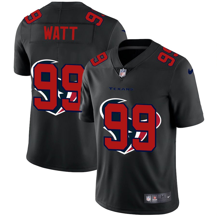 Men Houston Texans 99 Watt Black shadow Nike NFL Jersey